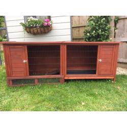 Wooden Hutch With Run
