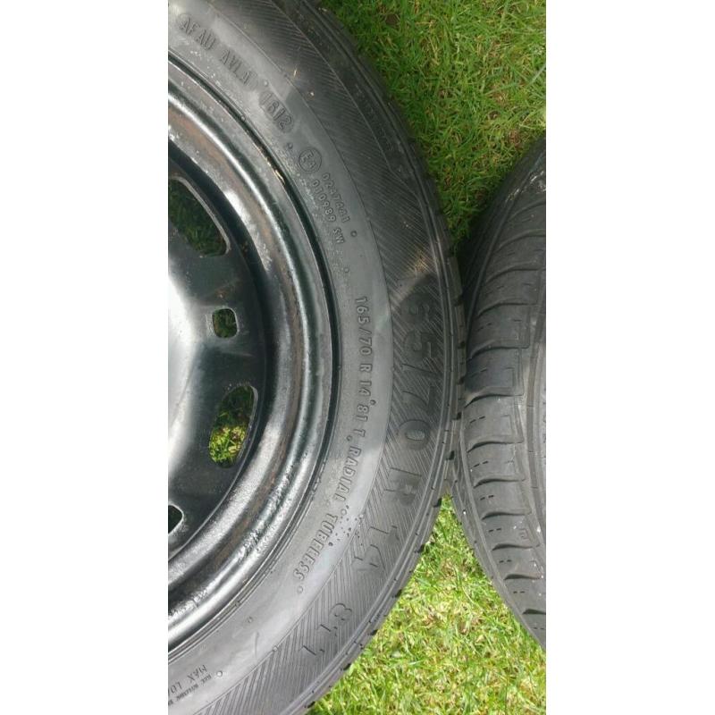 Vw polo tyres and wheels