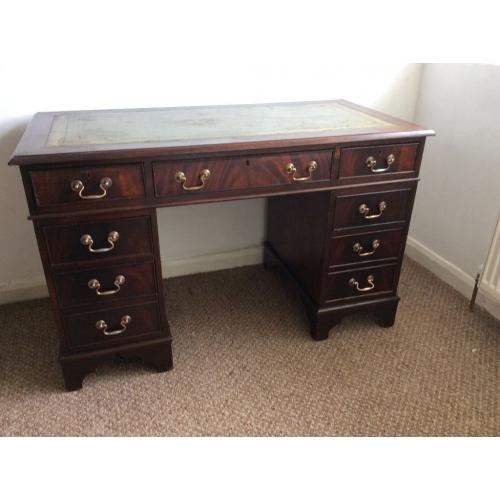 Twin pedestal repro desk