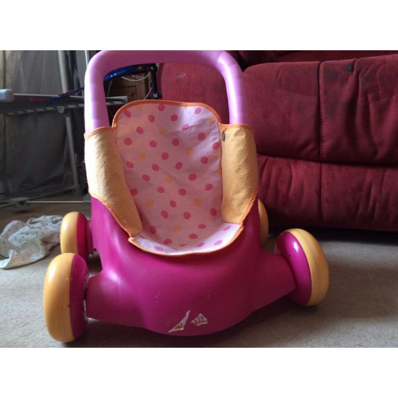 push along dolls pushchair