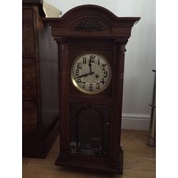Wall clock with chime antique