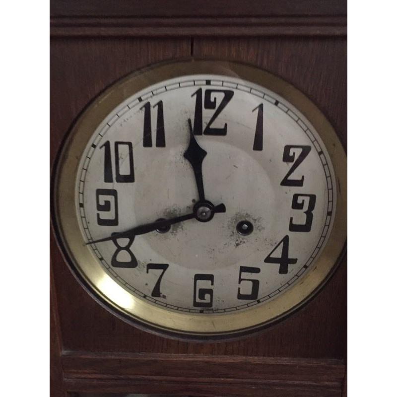 Wall clock with chime antique
