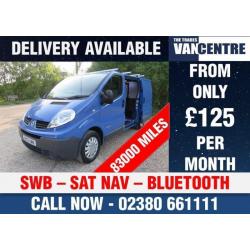 RENAULT TRAFIC SL27 DCI 115 BHP 6 SPEED SAT NAV BLUETOOTH BLUE