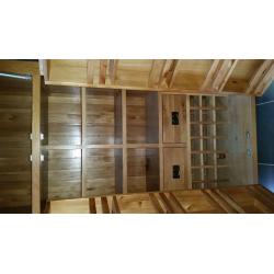 Solid oak larder cupboard