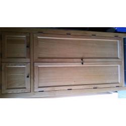 Solid oak larder cupboard