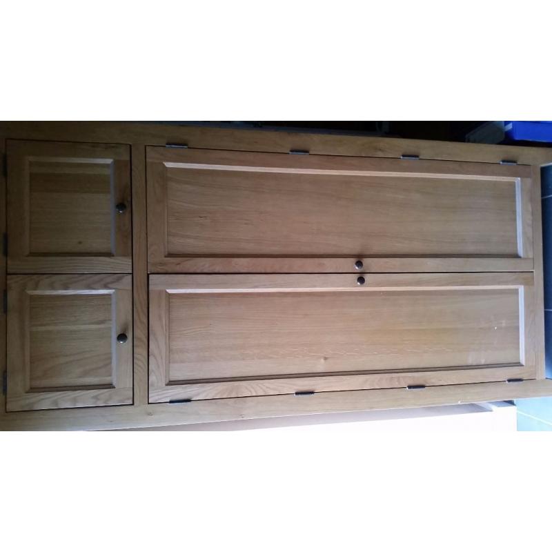 Solid oak larder cupboard