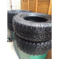BF GOODRICH TYRES 265 70 16 x4 ALL TERRAIN