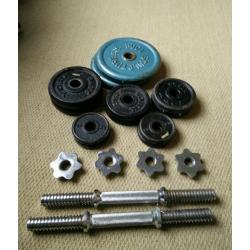 25kg of free weights and bars