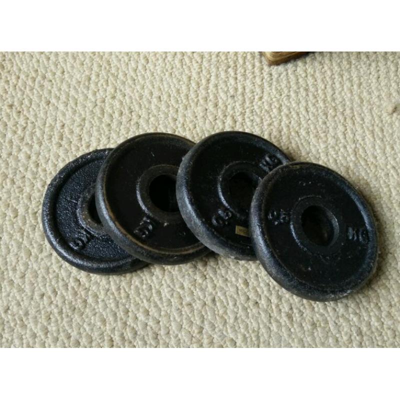 25kg of free weights and bars