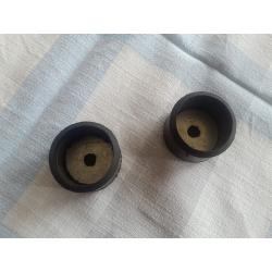 Two rubber ferrules