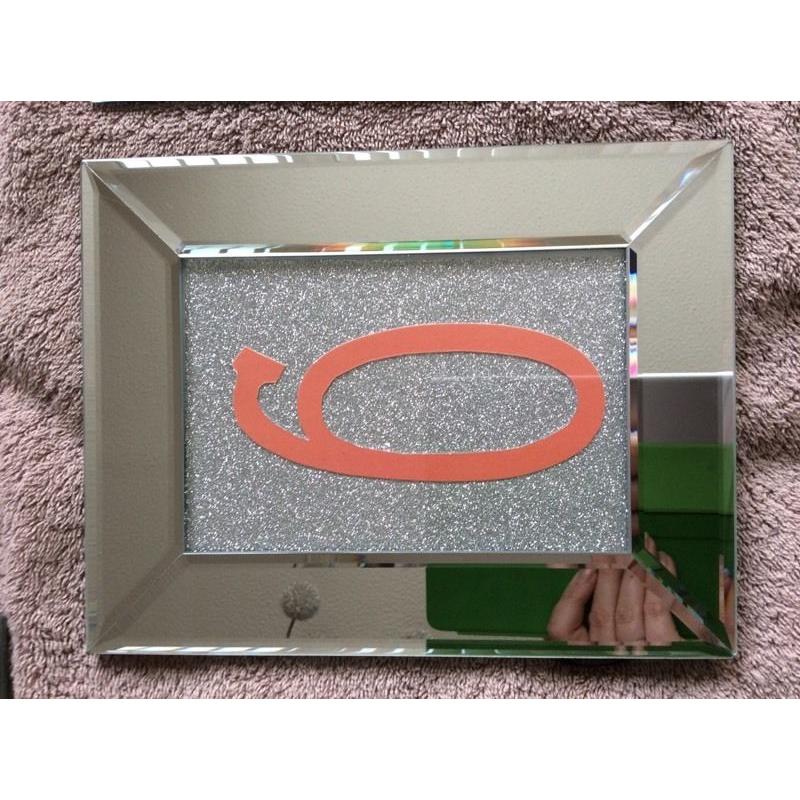 Wedding Table Numbers in Mirrored Frames