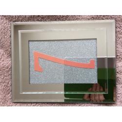 Wedding Table Numbers in Mirrored Frames