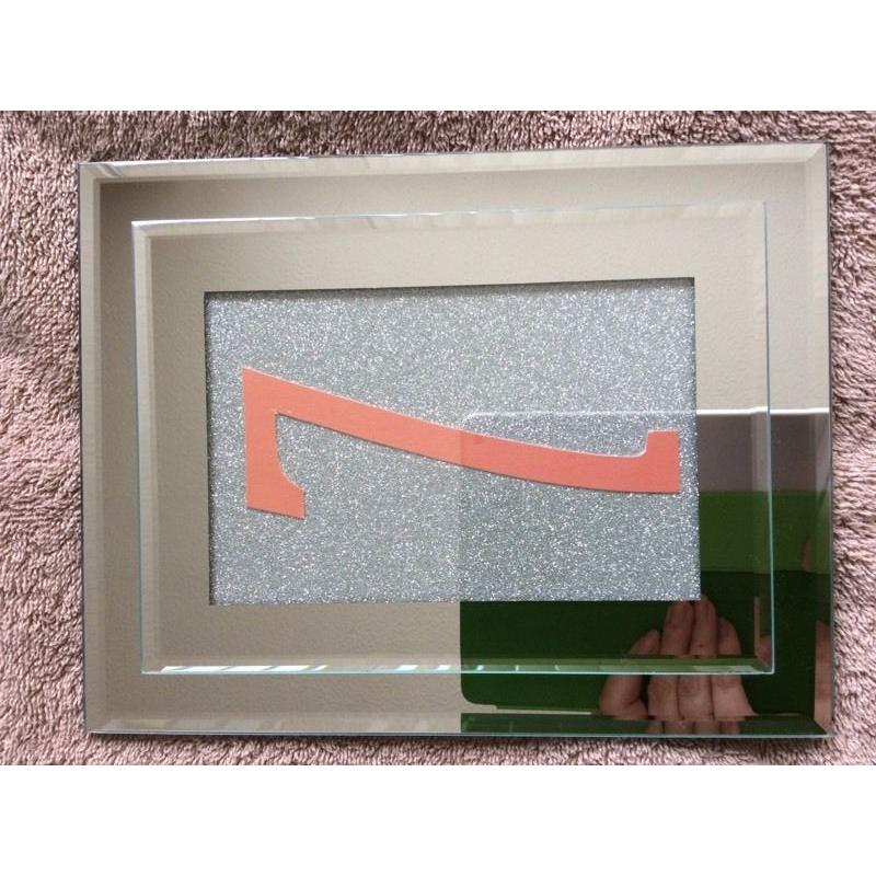 Wedding Table Numbers in Mirrored Frames