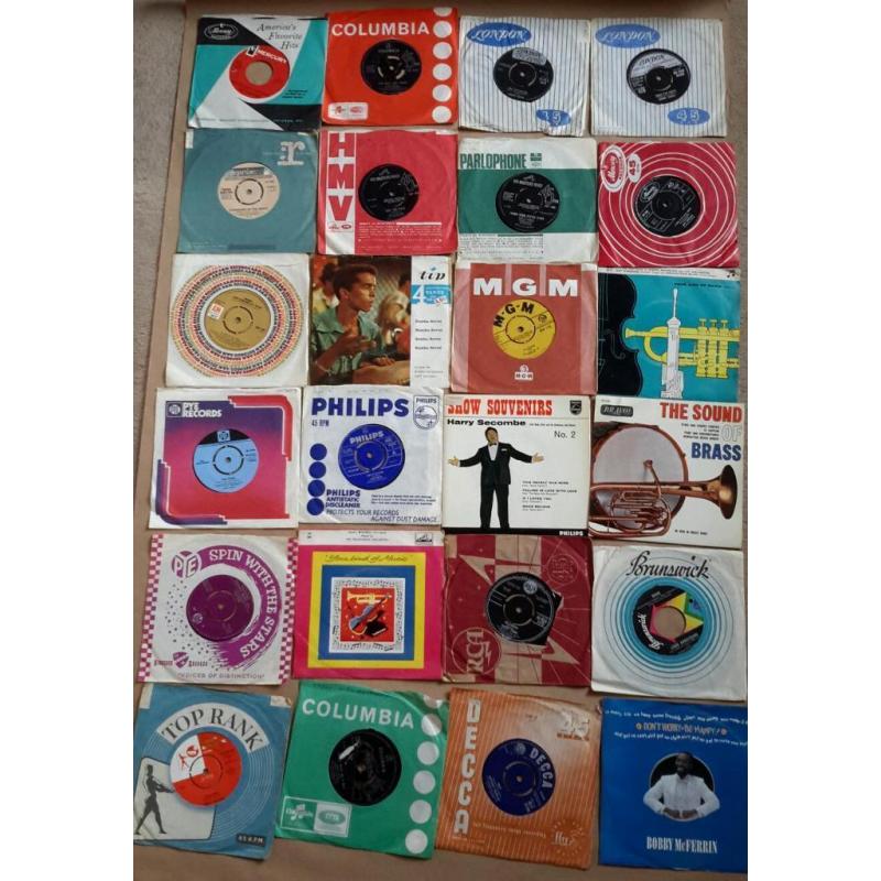 Job Lot of Over 50 vinyl singles- various artists