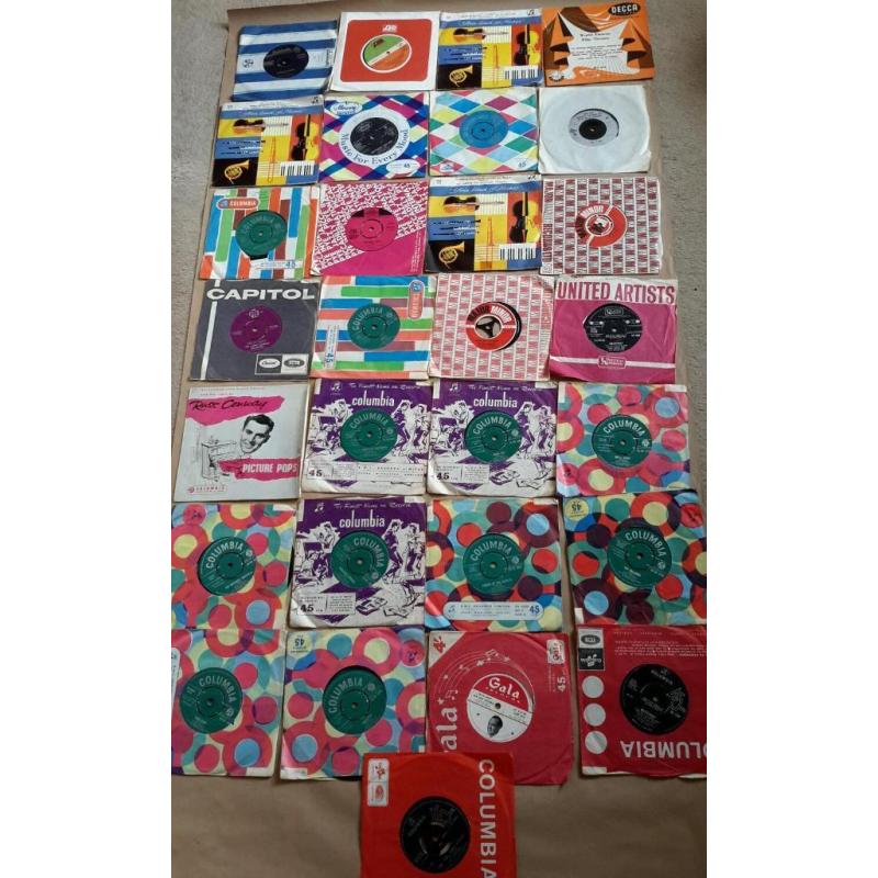 Job Lot of Over 50 vinyl singles- various artists