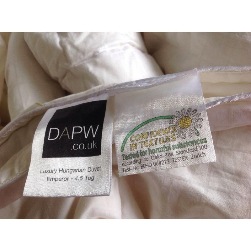Emporer duvet. Luxury Hungarian filling. All seasons