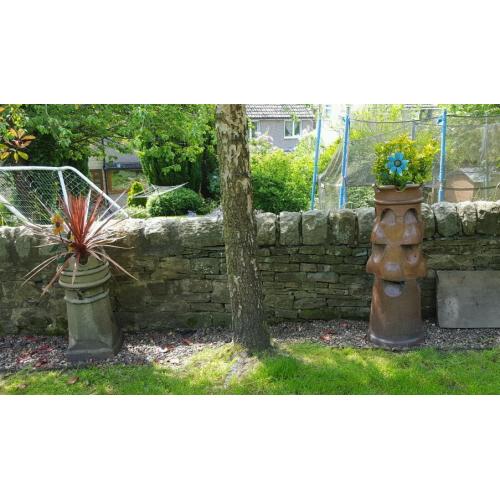 2 x chimney pots