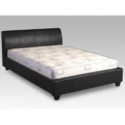 double bed and mattress - brand new - delivered - king size TV bed - new