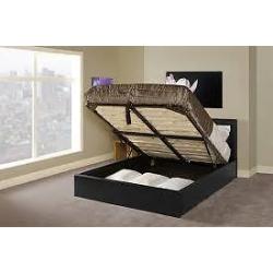double bed and mattress - brand new - delivered - king size TV bed - new