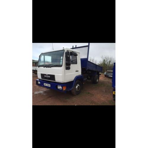 Man 7.5 ton tipper