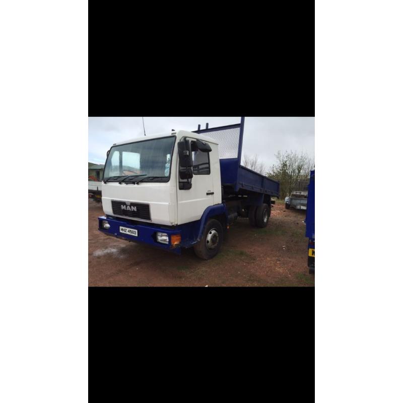 Man 7.5 ton tipper