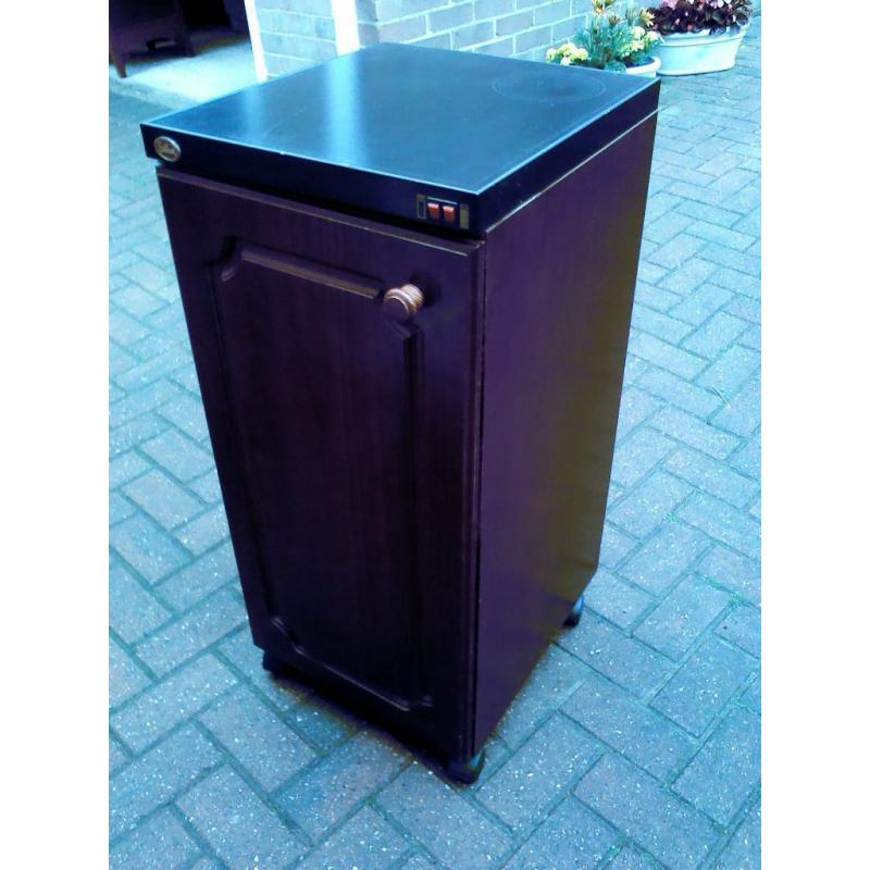 Belling servery, heated hostess trolley mahogony colour