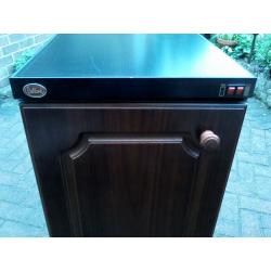 Belling servery, heated hostess trolley mahogony colour