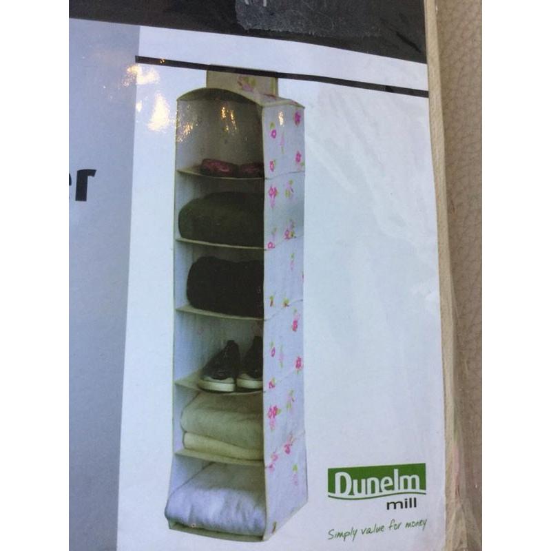 Pink Floral Hanging Sweater Organiser/ Storage