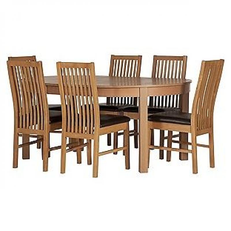 Coleridge Extendable Oval Table and 6 Paris Chocolate Chairs