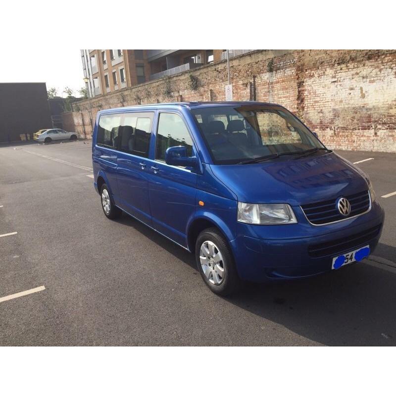 Volkswagen transporter shuttle minibus 2.5 174 bhp automatic 92000 miles fsh Lwb