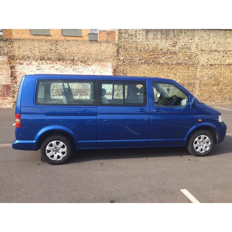 Volkswagen transporter shuttle minibus 2.5 174 bhp automatic 92000 miles fsh Lwb