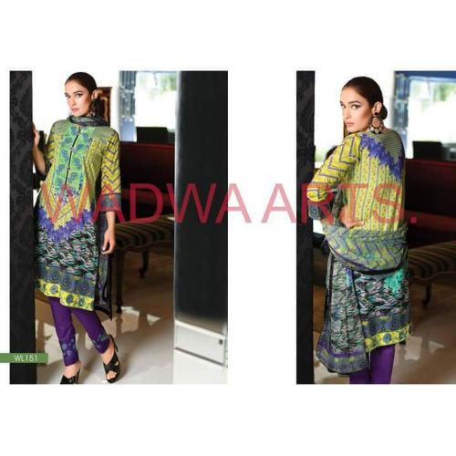 Wania Lawn 3pcs Unstitched Suit - WL 151