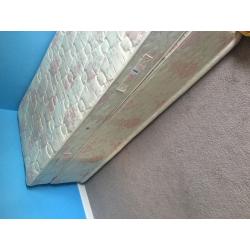 Single bed and mattress