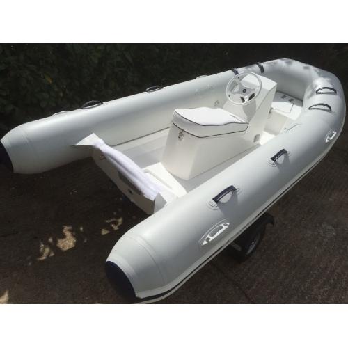 New Mercury Rib Rigid inflatable boat Jockey console inc helm cushion and wheel Vat inc