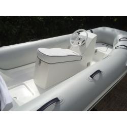 New Mercury Rib Rigid inflatable boat Jockey console inc helm cushion and wheel Vat inc