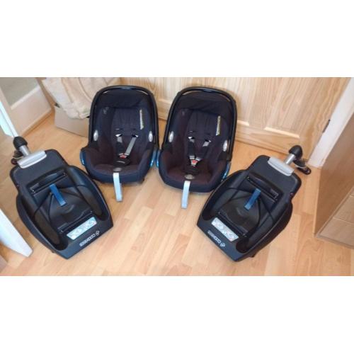 Maxi Cosi Cabriofix Car Seat and Easy Base 2