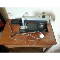 vintage sewing machine with table