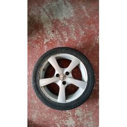 3 Stud Alloy Wheels, peugeot 106, saxo