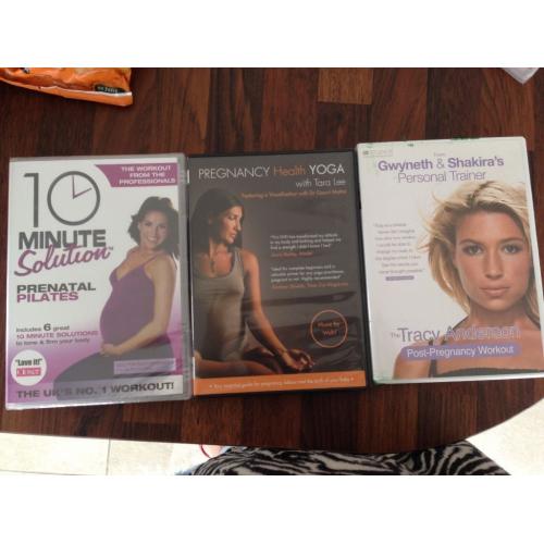 3 pregnancy & fitness related DVDs