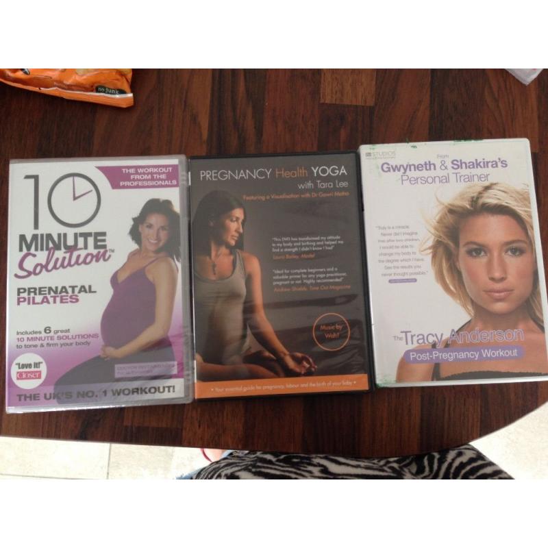 3 pregnancy & fitness related DVDs