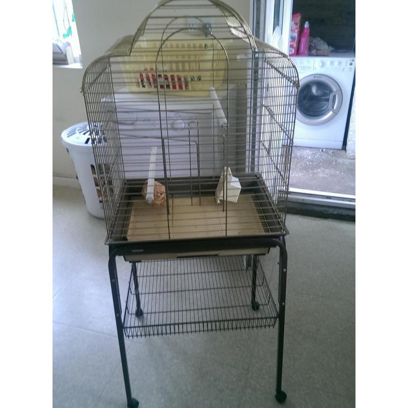 large gold cockatiel cage