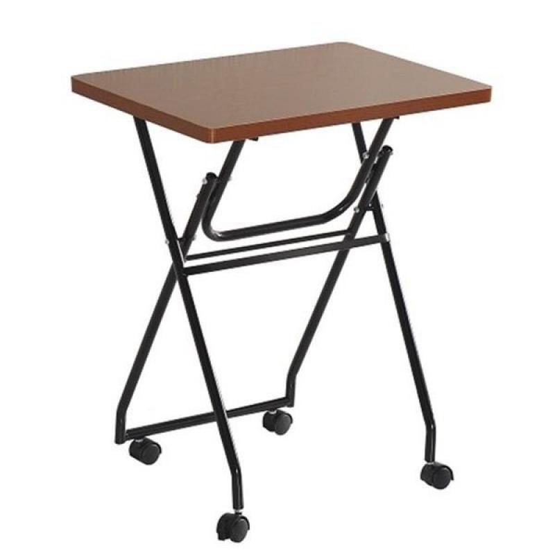 New Walnut & Black Folding Table