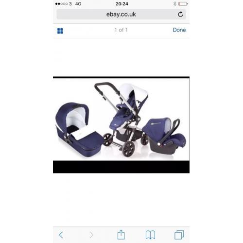 Brand new in box travel system