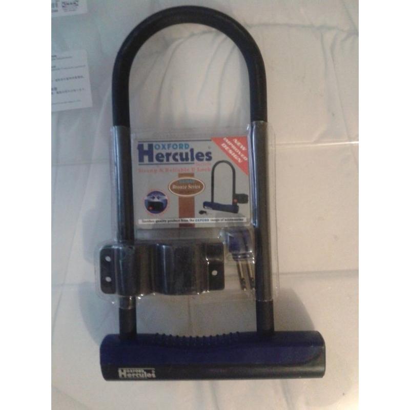 New Oxford Hercules shackle bike lock BNIB size large for MTB, hybrid, cruiser