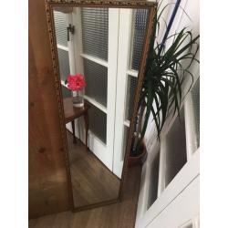 FREE DELIVERY TALL MIRROR GOLD FRAME GOOD CONDITION