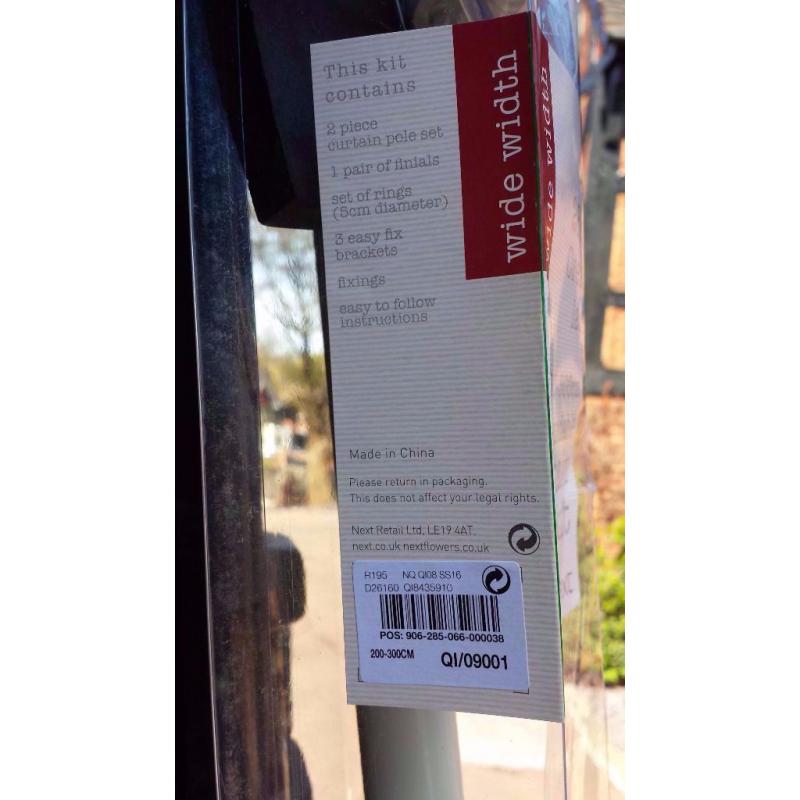 Curtain Pole Kit - Brand New