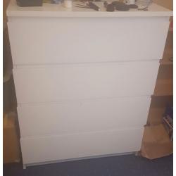 IKEA white 4 chest of drawers