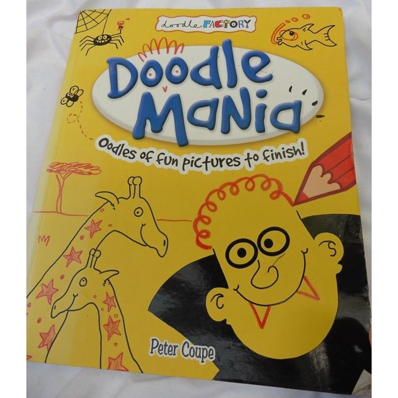 DOODLE MAINIA A4 sized colouring book for all ages can send
