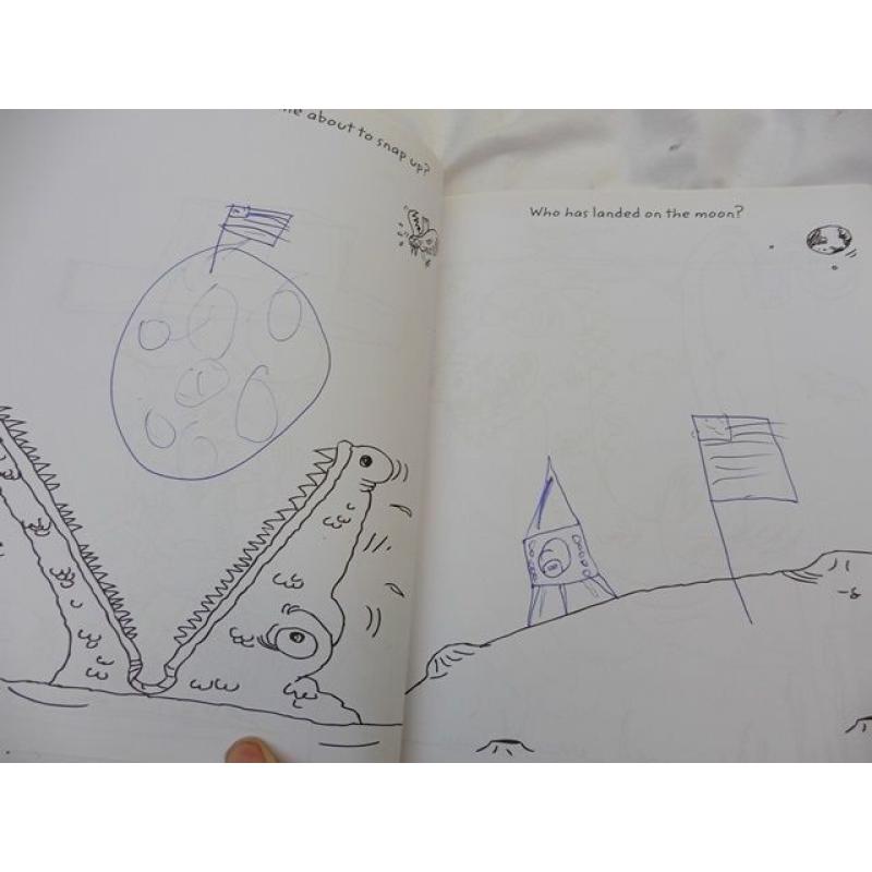 DOODLE MAINIA A4 sized colouring book for all ages can send