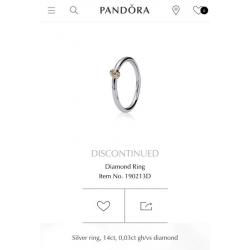 Beautiful Pandora Diamond Ring size 56